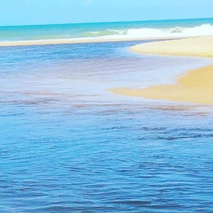 Novos Baianos Hostel E Pousada ปอร์โตเซกูโร ภายนอก รูปภาพ The river mouth